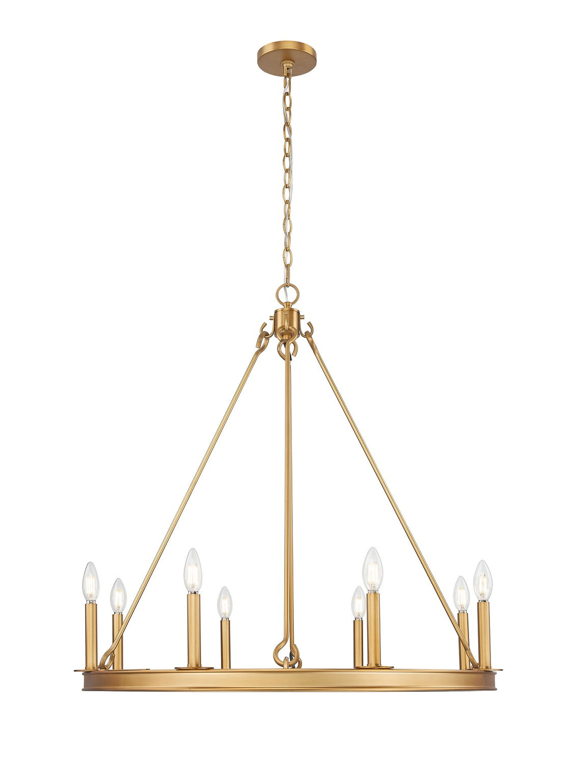 Z-Lite - 482R-8RB - Eight Light Chandelier - Barclay - Rubbed Brass