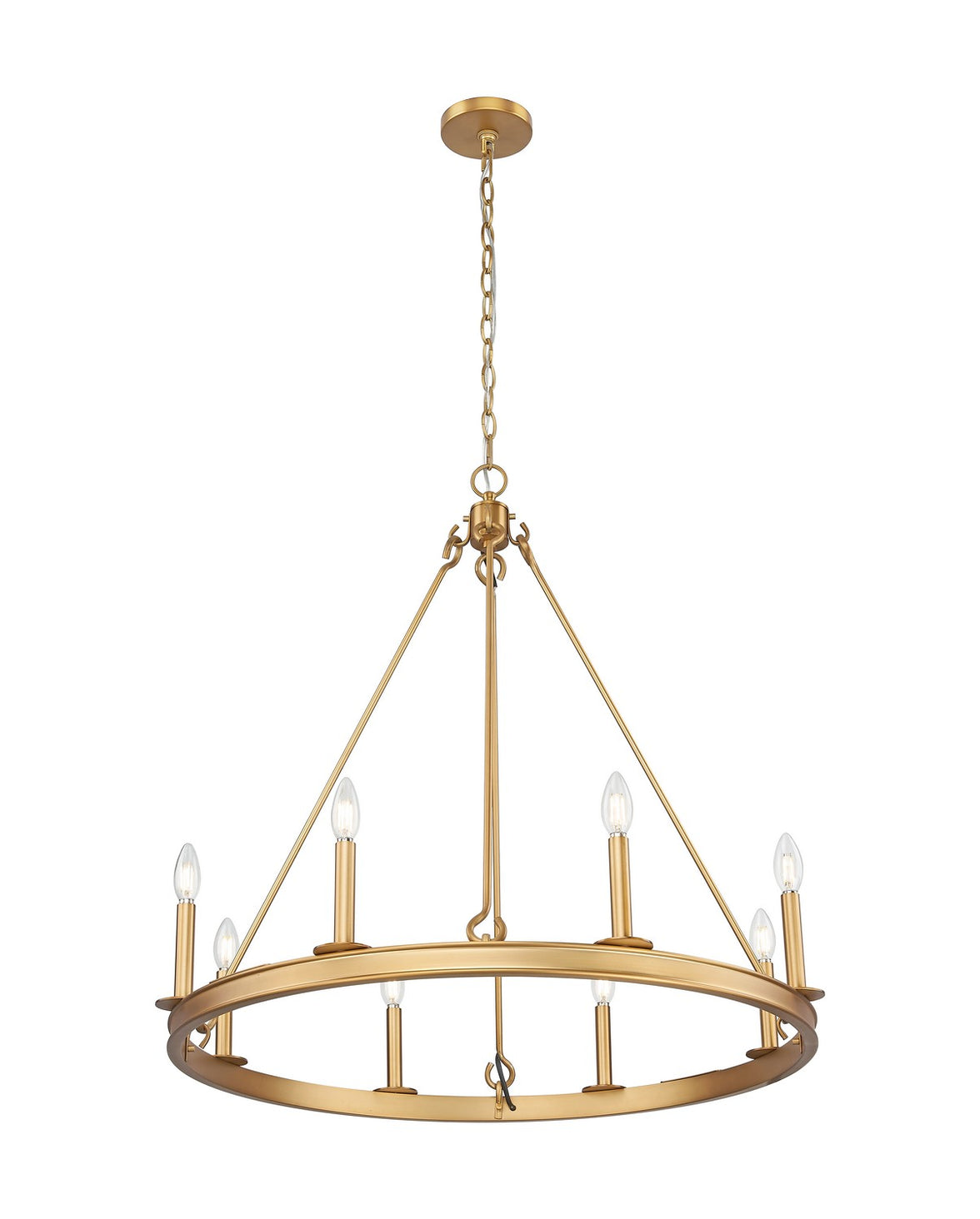 Z-Lite - 482R-8RB - Eight Light Chandelier - Barclay - Rubbed Brass