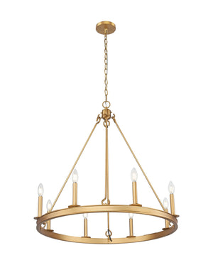 Z-Lite - 482R-8RB - Eight Light Chandelier - Barclay - Rubbed Brass