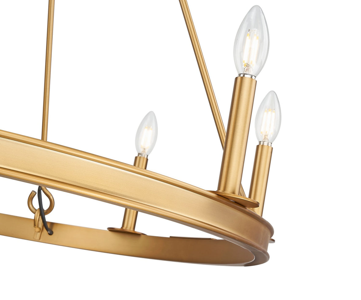 Z-Lite - 482R-8RB - Eight Light Chandelier - Barclay - Rubbed Brass