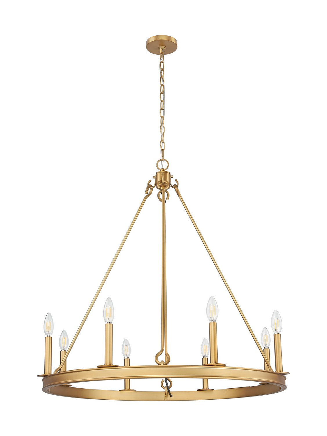 Z-Lite - 482R-8RB - Eight Light Chandelier - Barclay - Rubbed Brass