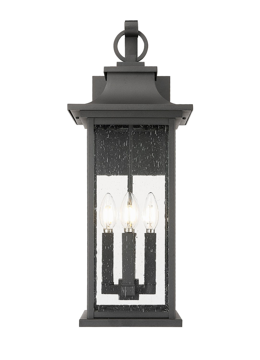 Z-Lite - 5017B-BK - Four Light Outdoor Wall Light - Tiberius - Black