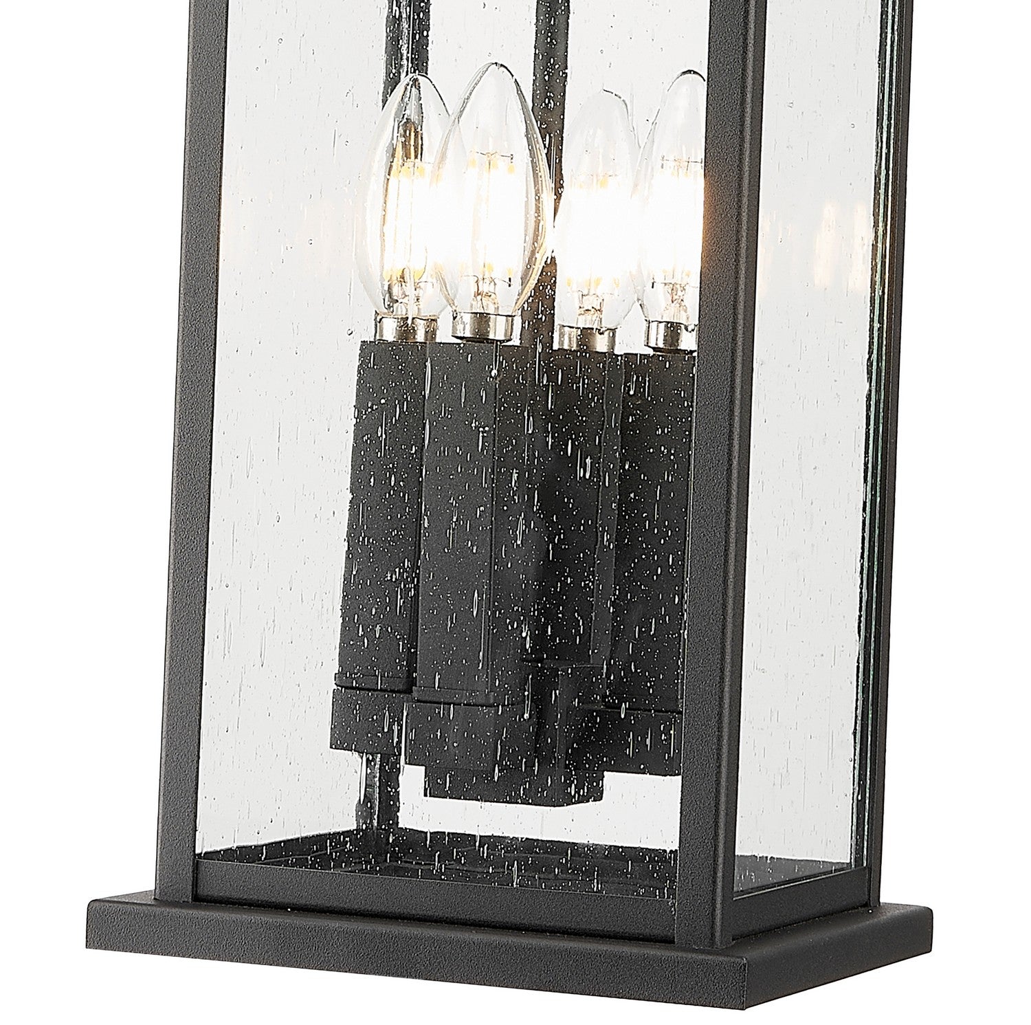 Z-Lite - 5017CHB-BK - Four Light Outdoor Chain Mount Ceiling Fixture - Tiberius - Black