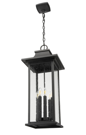 Z-Lite - 5017CHXL-BK - Six Light Outdoor Chain Mount Ceiling Fixture - Tiberius - Black