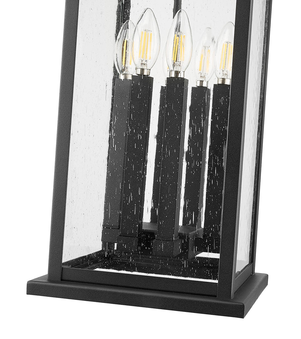 Z-Lite - 5017CHXL-BK - Six Light Outdoor Chain Mount Ceiling Fixture - Tiberius - Black