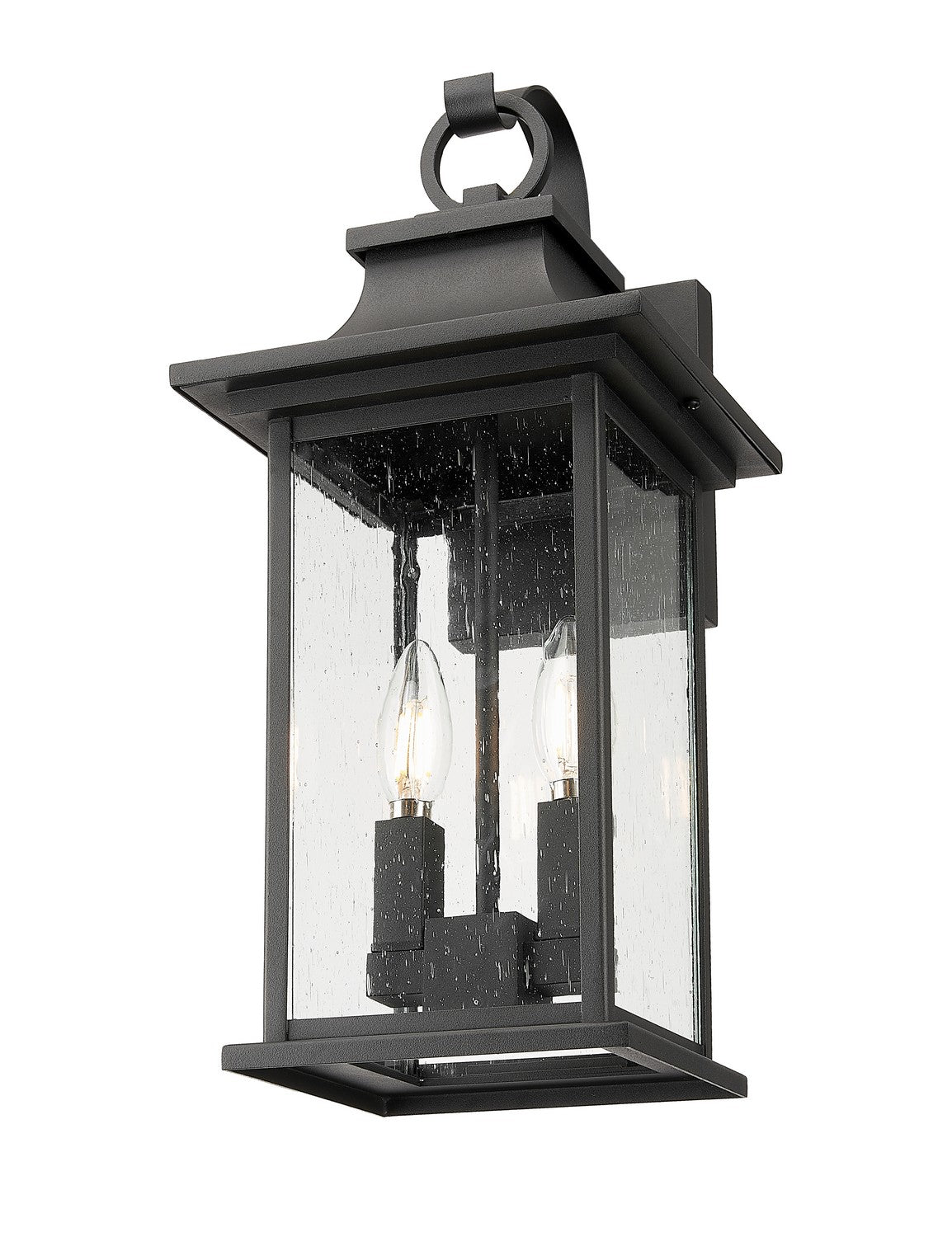 Z-Lite - 5017M-BK - Two Light Outdoor Wall Sconce - Tiberius - Black