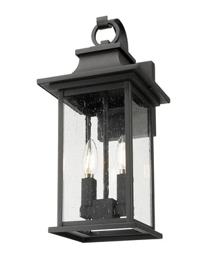 Z-Lite - 5017M-BK - Two Light Outdoor Wall Sconce - Tiberius - Black