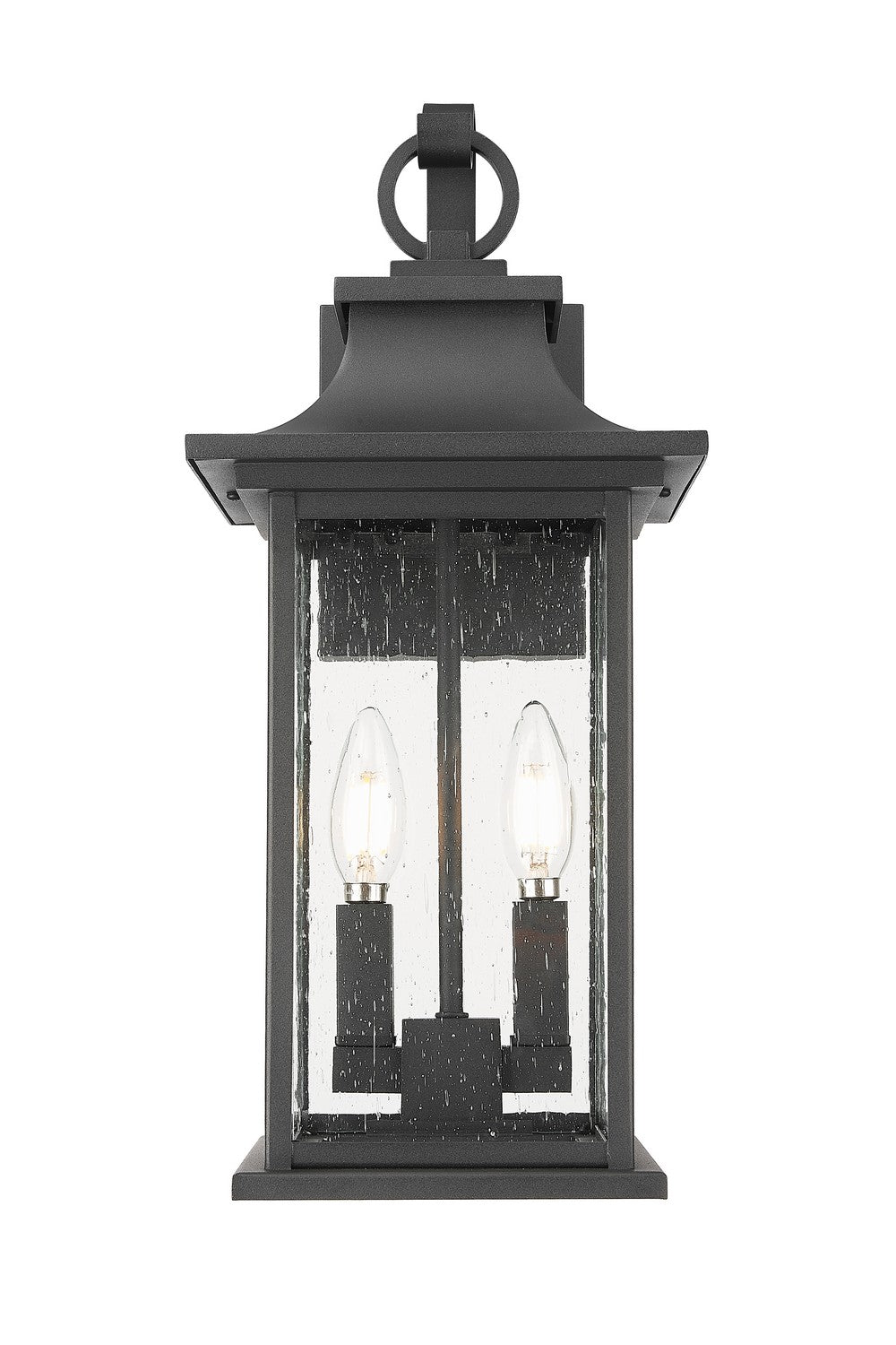 Z-Lite - 5017M-BK - Two Light Outdoor Wall Sconce - Tiberius - Black
