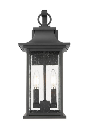 Z-Lite - 5017M-BK - Two Light Outdoor Wall Sconce - Tiberius - Black