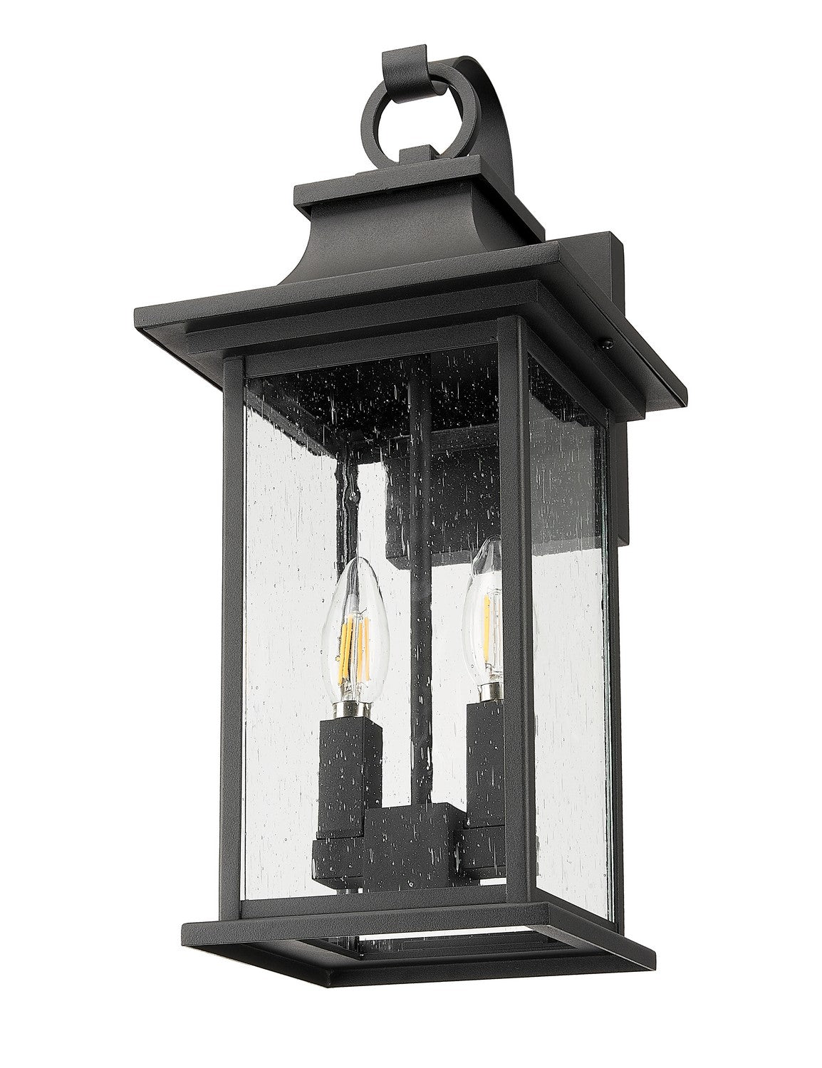 Z-Lite - 5017M-BK - Two Light Outdoor Wall Sconce - Tiberius - Black