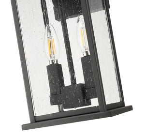 Z-Lite - 5017M-BK - Two Light Outdoor Wall Sconce - Tiberius - Black