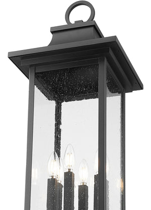 Z-Lite - 5017PHXLR-5010P-BK - Six Light Outdoor Post Mounted Fixture - Tiberius - Black