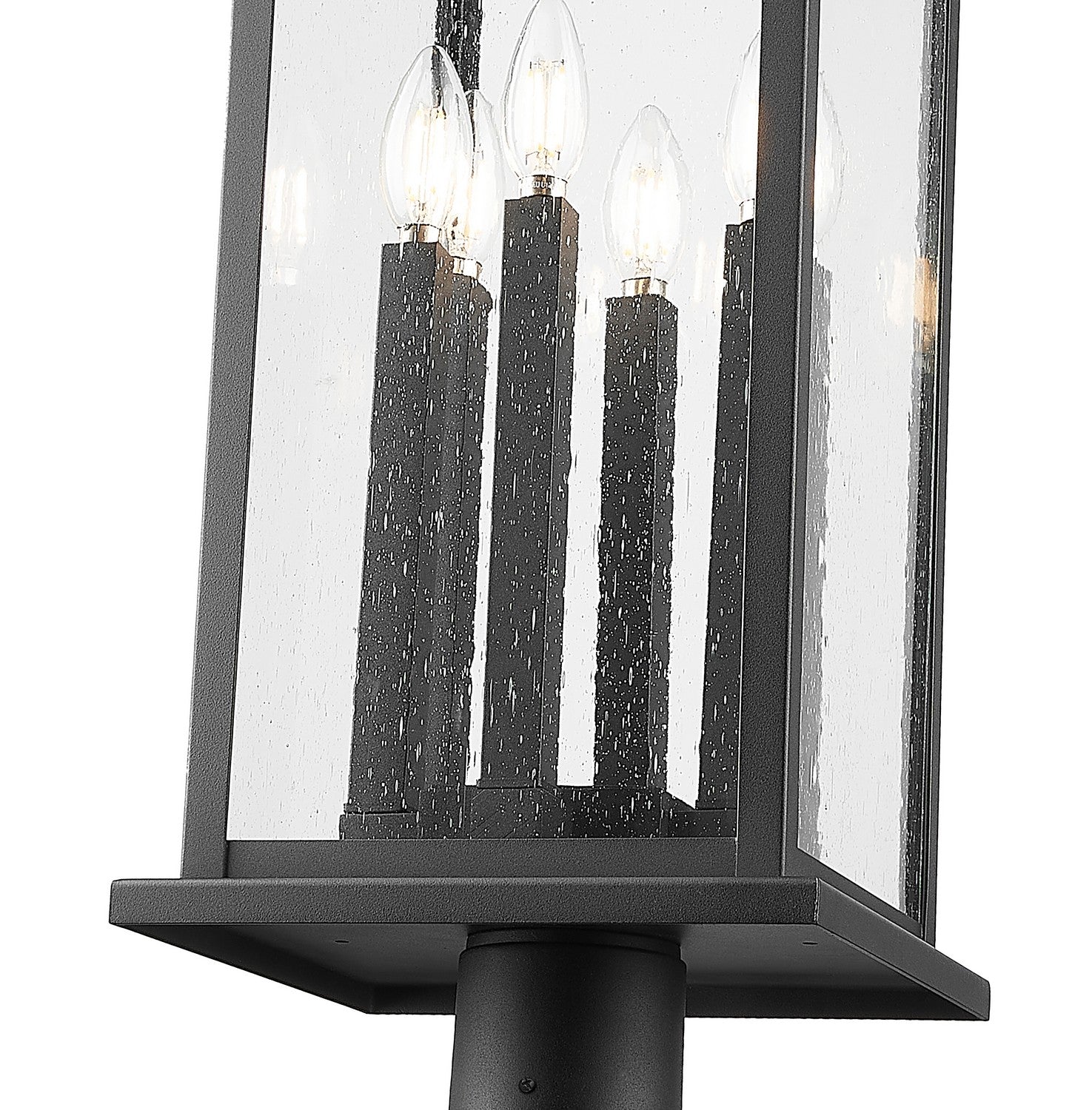 Z-Lite - 5017PHXLR-564P-BK - Six Light Outdoor Post Mounted Fixture - Tiberius - Black