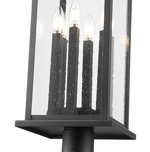 Z-Lite - 5017PHXLR-564P-BK - Six Light Outdoor Post Mounted Fixture - Tiberius - Black