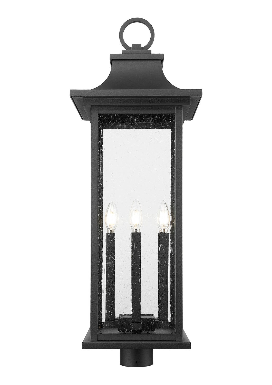 Z-Lite - 5017PHXLR-BK - Six Light Outdoor Post Mount Fixture - Tiberius - Black