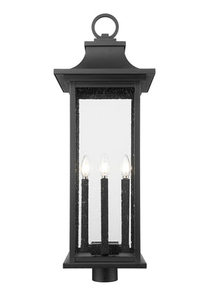 Z-Lite - 5017PHXLR-BK - Six Light Outdoor Post Mount Fixture - Tiberius - Black