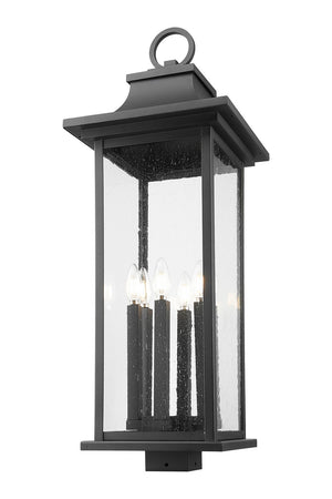 Z-Lite - 5017PHXLS-BK - Six Light Outdoor Post Mount Fixture - Tiberius - Black