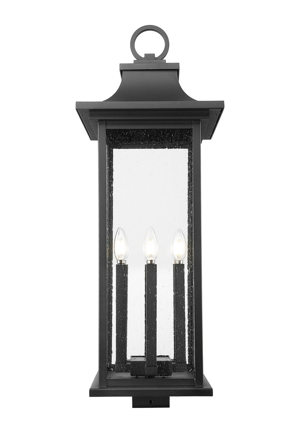 Z-Lite - 5017PHXLS-BK - Six Light Outdoor Post Mount Fixture - Tiberius - Black