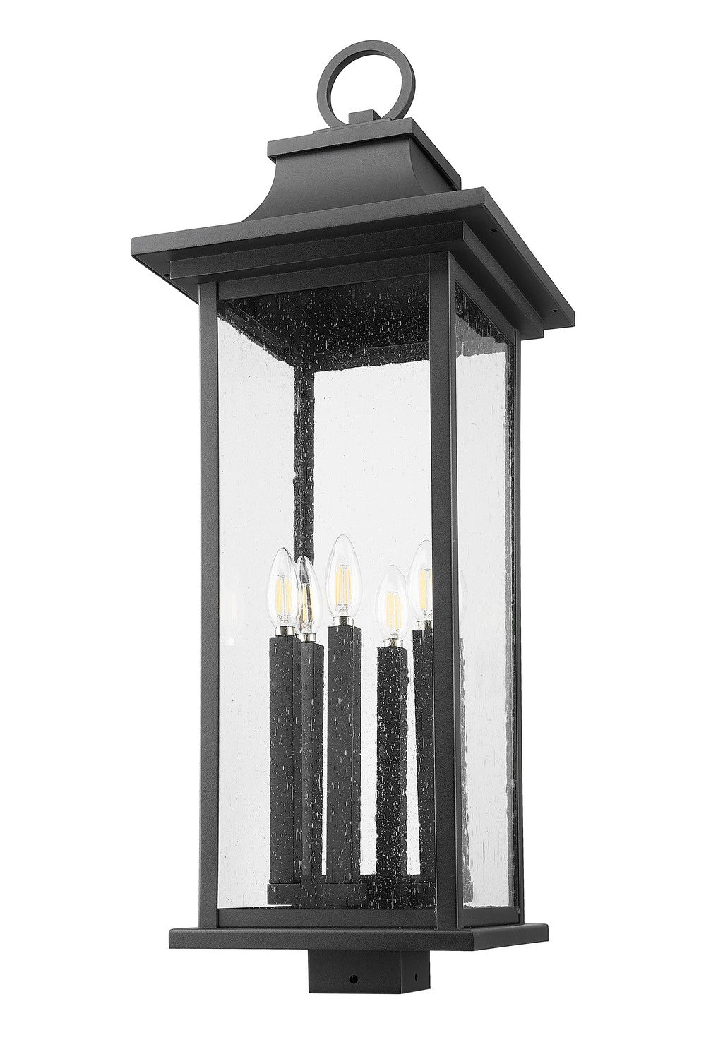 Z-Lite - 5017PHXLS-BK - Six Light Outdoor Post Mount Fixture - Tiberius - Black