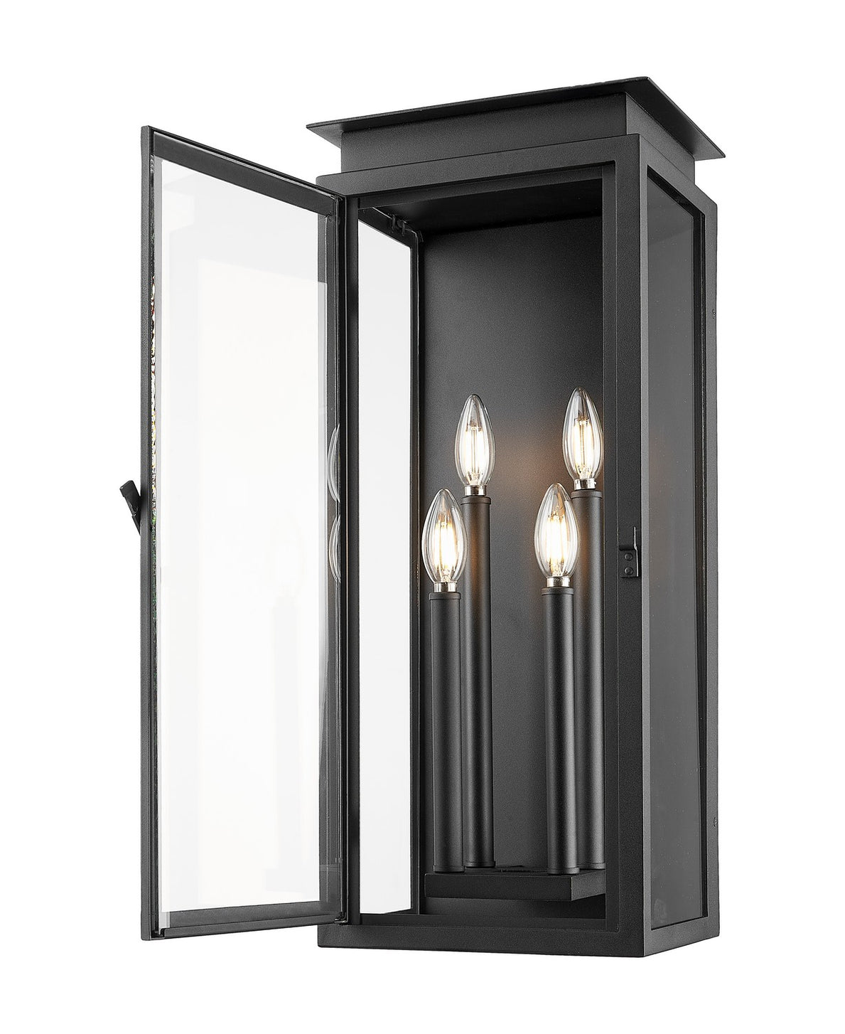 Z-Lite - 5018B-BK - Four Light Outdoor Wall Light - Nova - Black