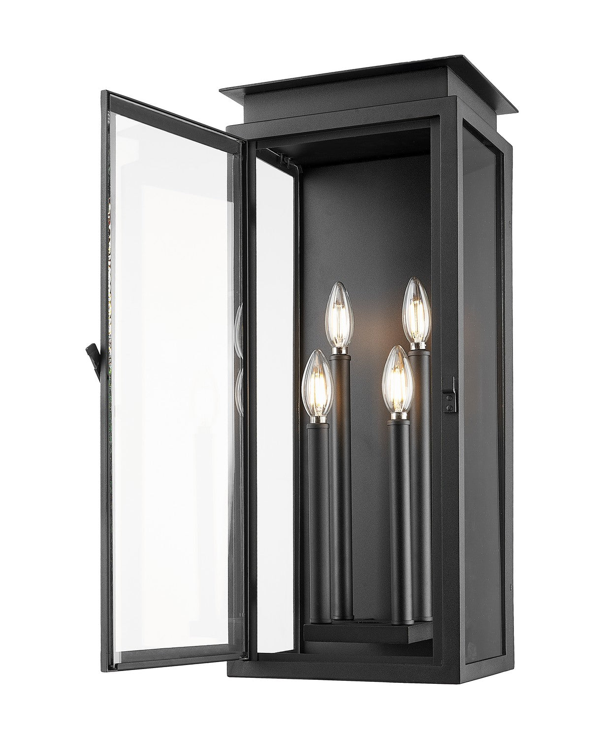 Z-Lite - 5018B-BK - Four Light Outdoor Wall Light - Nova - Black