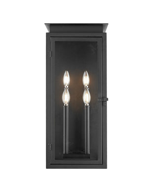Z-Lite - 5018B-BK - Four Light Outdoor Wall Light - Nova - Black