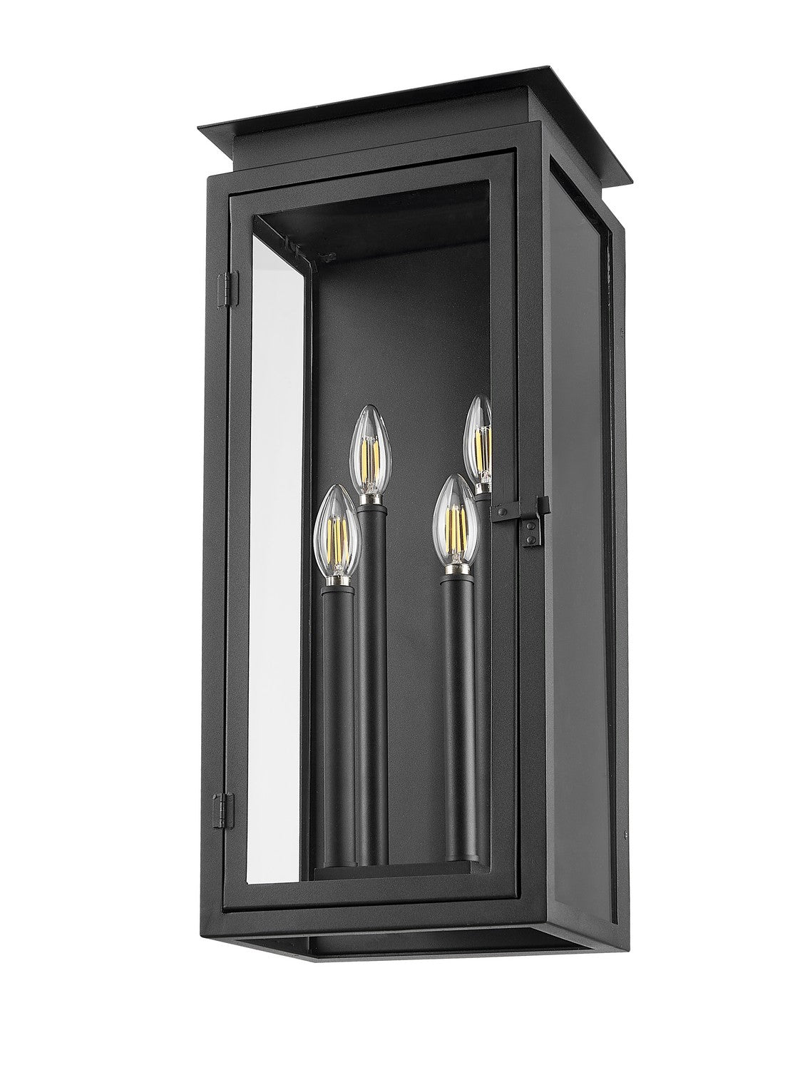 Z-Lite - 5018B-BK - Four Light Outdoor Wall Light - Nova - Black