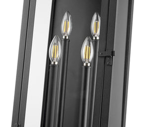 Z-Lite - 5018B-BK - Four Light Outdoor Wall Light - Nova - Black
