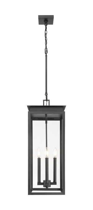 Z-Lite - 5018CHB-BK - Four Light Outdoor Chain Mount Ceiling Fixture - Nova - Black