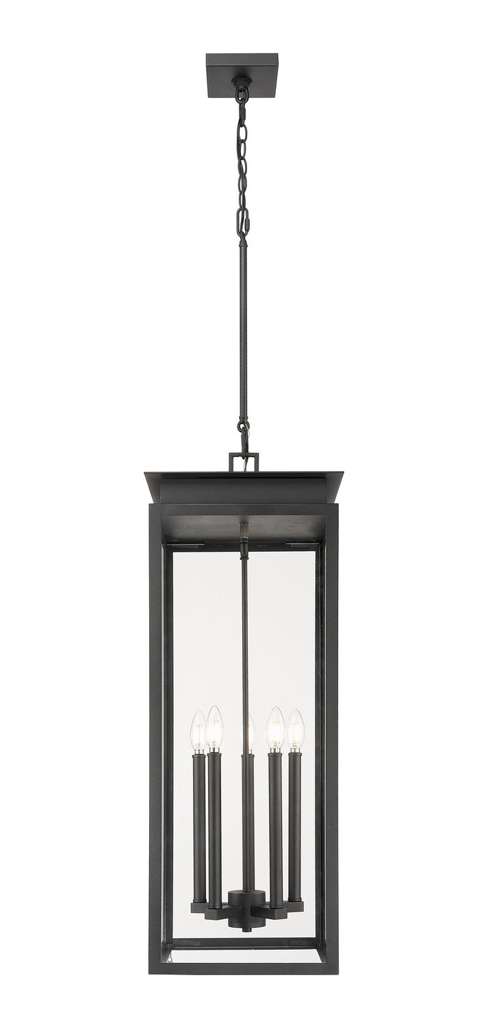 Z-Lite - 5018CHXL-BK - Five Light Outdoor Chain Mount Ceiling Fixture - Nova - Black