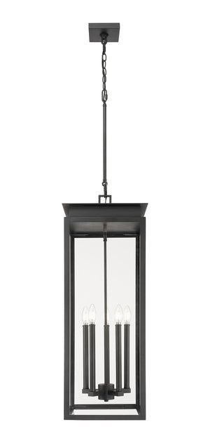 Z-Lite - 5018CHXL-BK - Five Light Outdoor Chain Mount Ceiling Fixture - Nova - Black