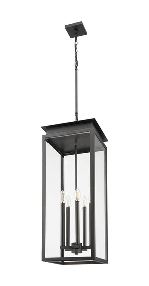 Z-Lite - 5018CHXL-BK - Five Light Outdoor Chain Mount Ceiling Fixture - Nova - Black