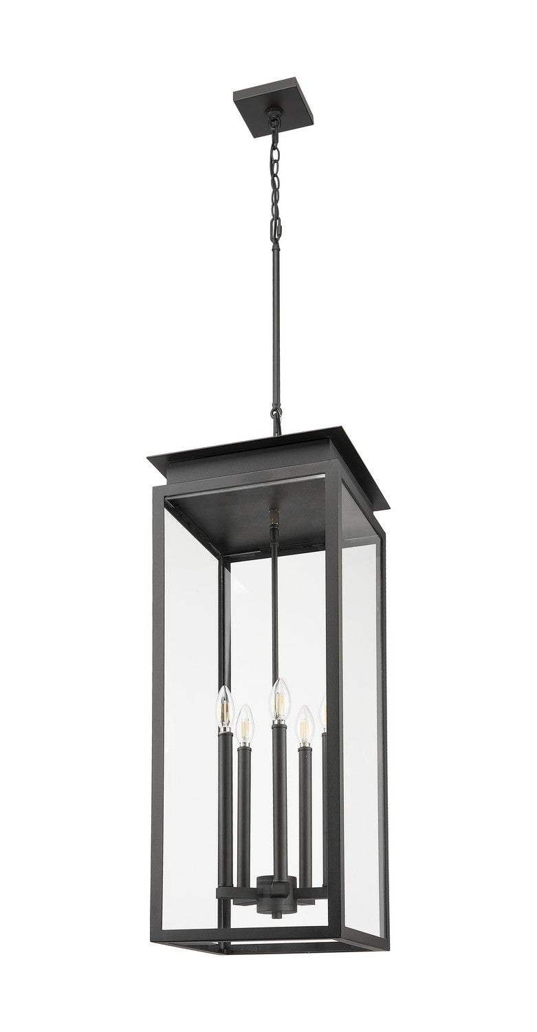 Z-Lite - 5018CHXL-BK - Five Light Outdoor Chain Mount Ceiling Fixture - Nova - Black