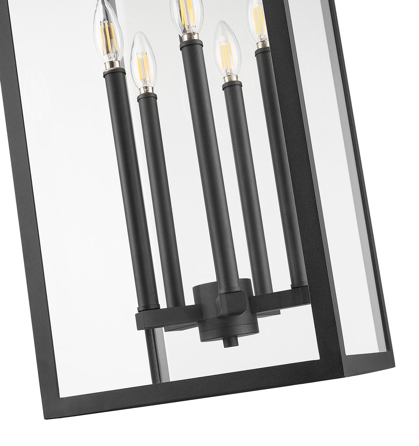 Z-Lite - 5018CHXL-BK - Five Light Outdoor Chain Mount Ceiling Fixture - Nova - Black