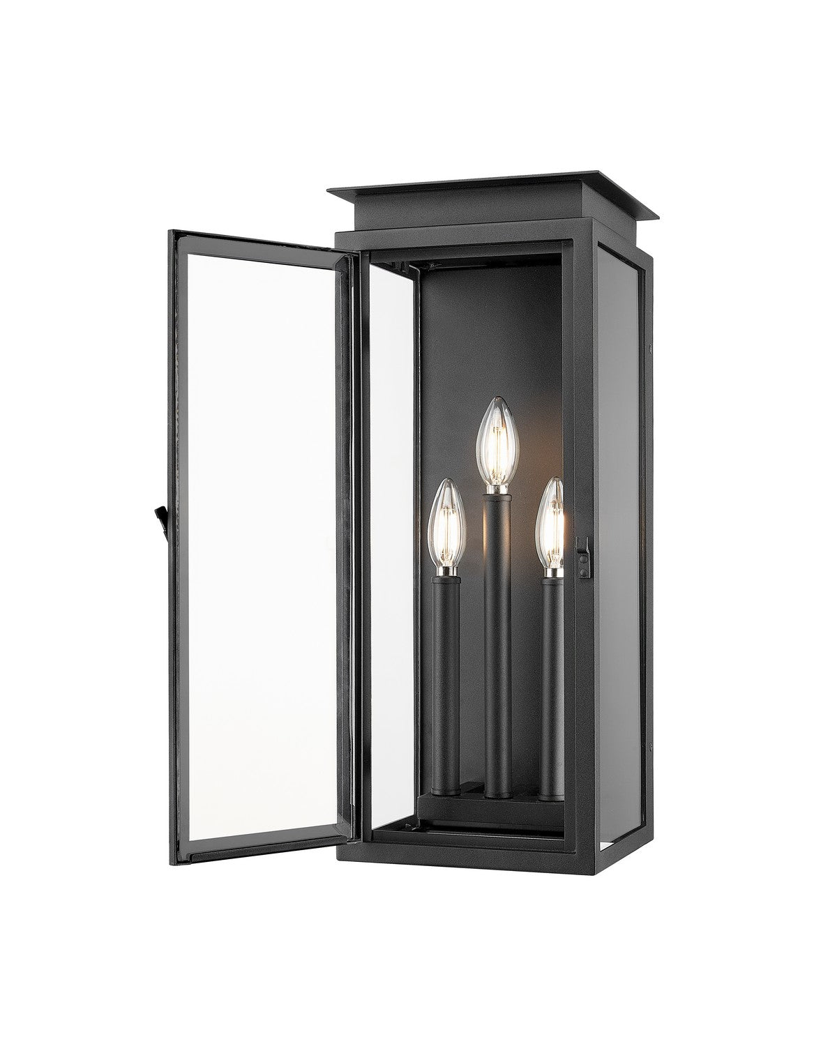 Z-Lite - 5018M-BK - Three Light Outdoor Wall Light - Nova - Black