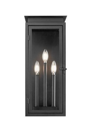 Z-Lite - 5018M-BK - Three Light Outdoor Wall Light - Nova - Black
