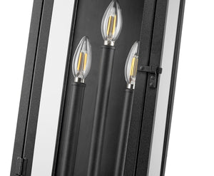 Z-Lite - 5018M-BK - Three Light Outdoor Wall Light - Nova - Black