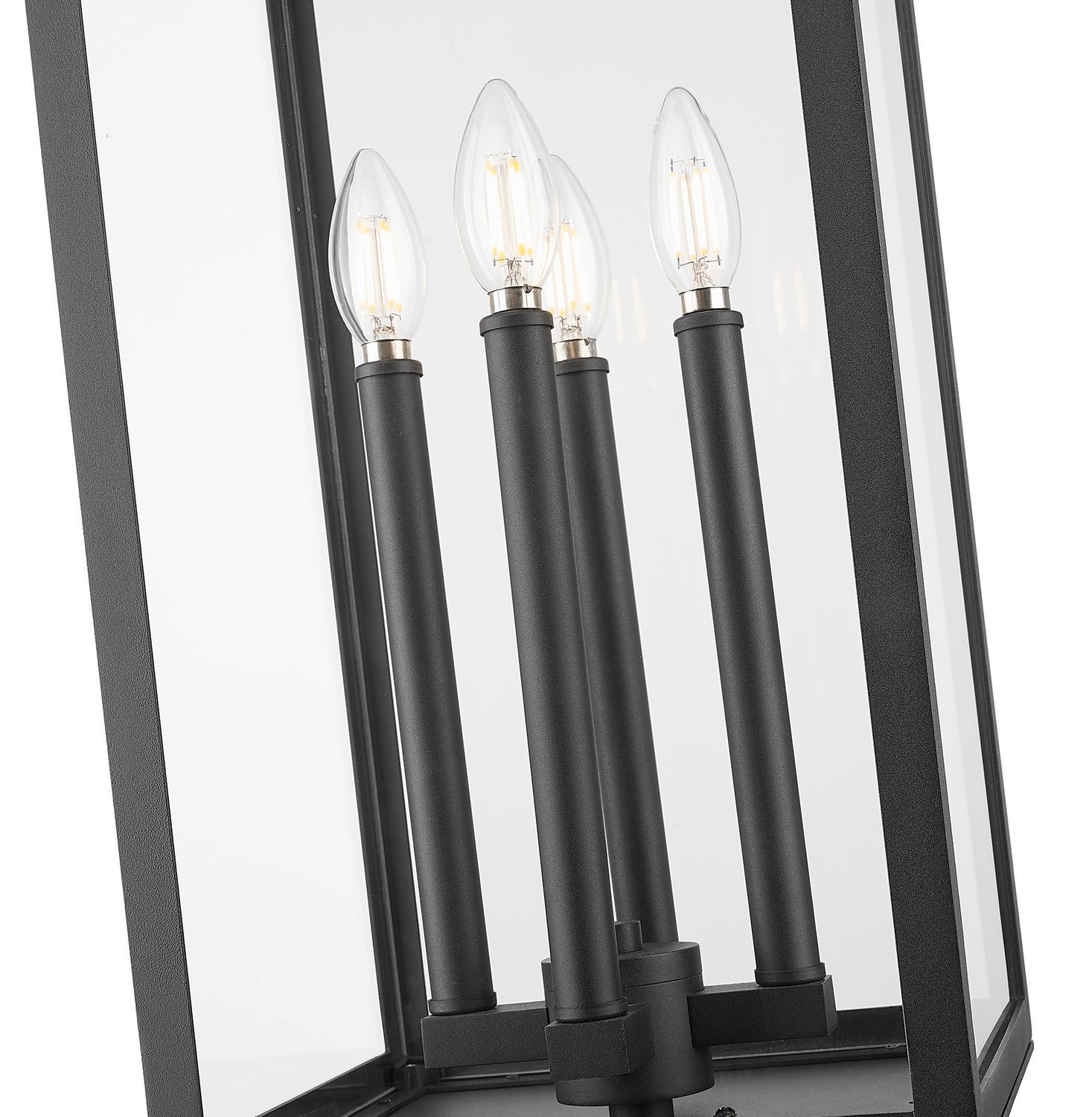 Z-Lite - 5018PHBR-533PM-BK - Four Light Outdoor Pier Mounted Fixture - Nova - Black