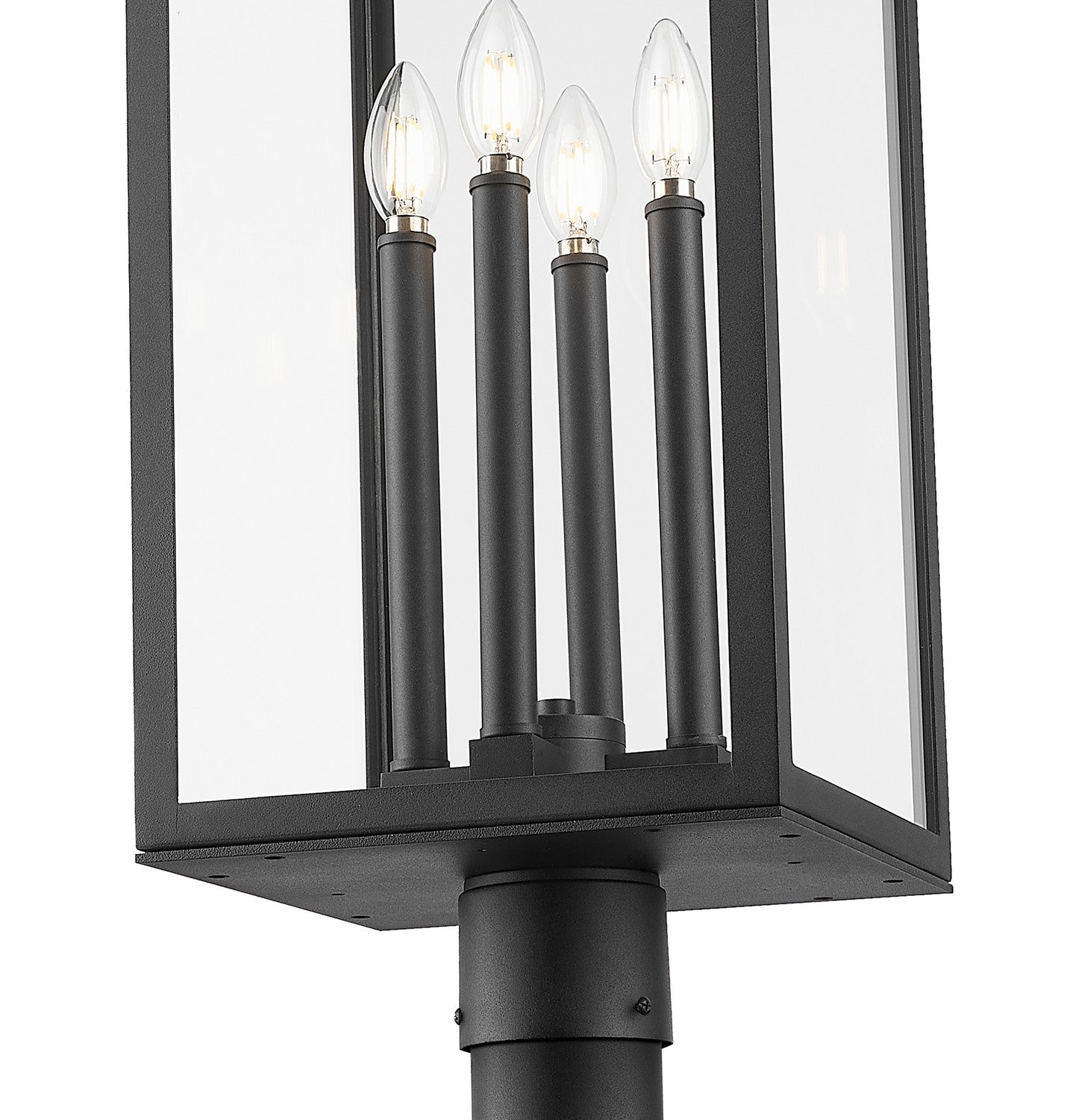 Z-Lite - 5018PHBR-564P-BK - Four Light Outdoor Post Mounted Fixture - Nova - Black