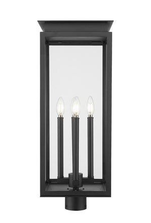 Z-Lite - 5018PHBR-BK - Four Light Outdoor Post Mount Fixture - Nova - Black