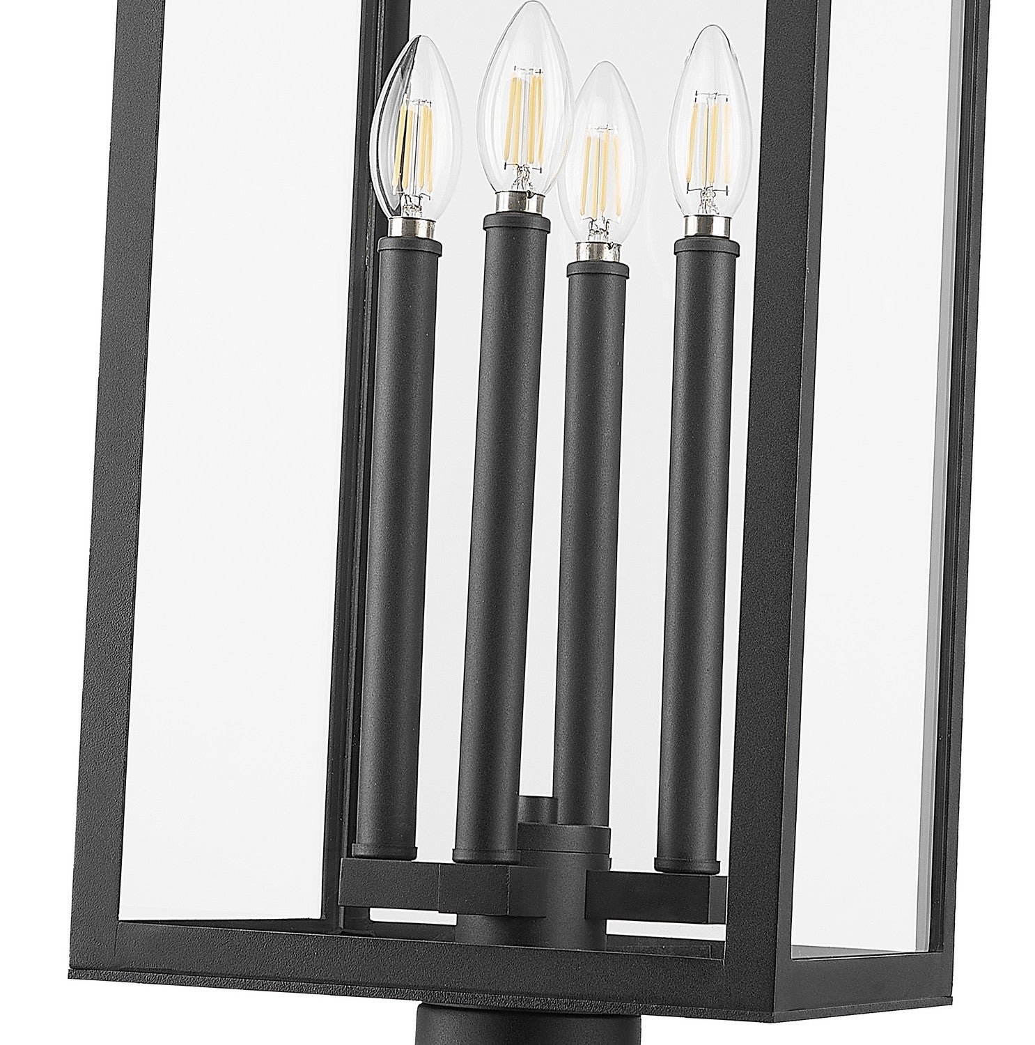 Z-Lite - 5018PHBR-BK - Four Light Outdoor Post Mount Fixture - Nova - Black