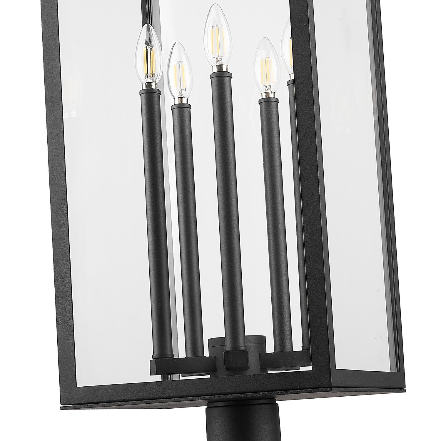 Z-Lite - 5018PHXLR-5010P-BK - Five Light Outdoor Post Mounted Fixture - Nova - Black
