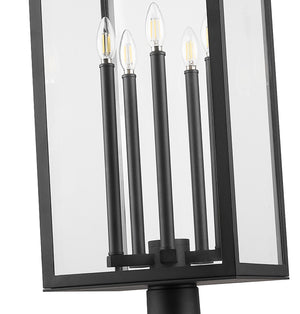 Z-Lite - 5018PHXLR-5010P-BK - Five Light Outdoor Post Mounted Fixture - Nova - Black