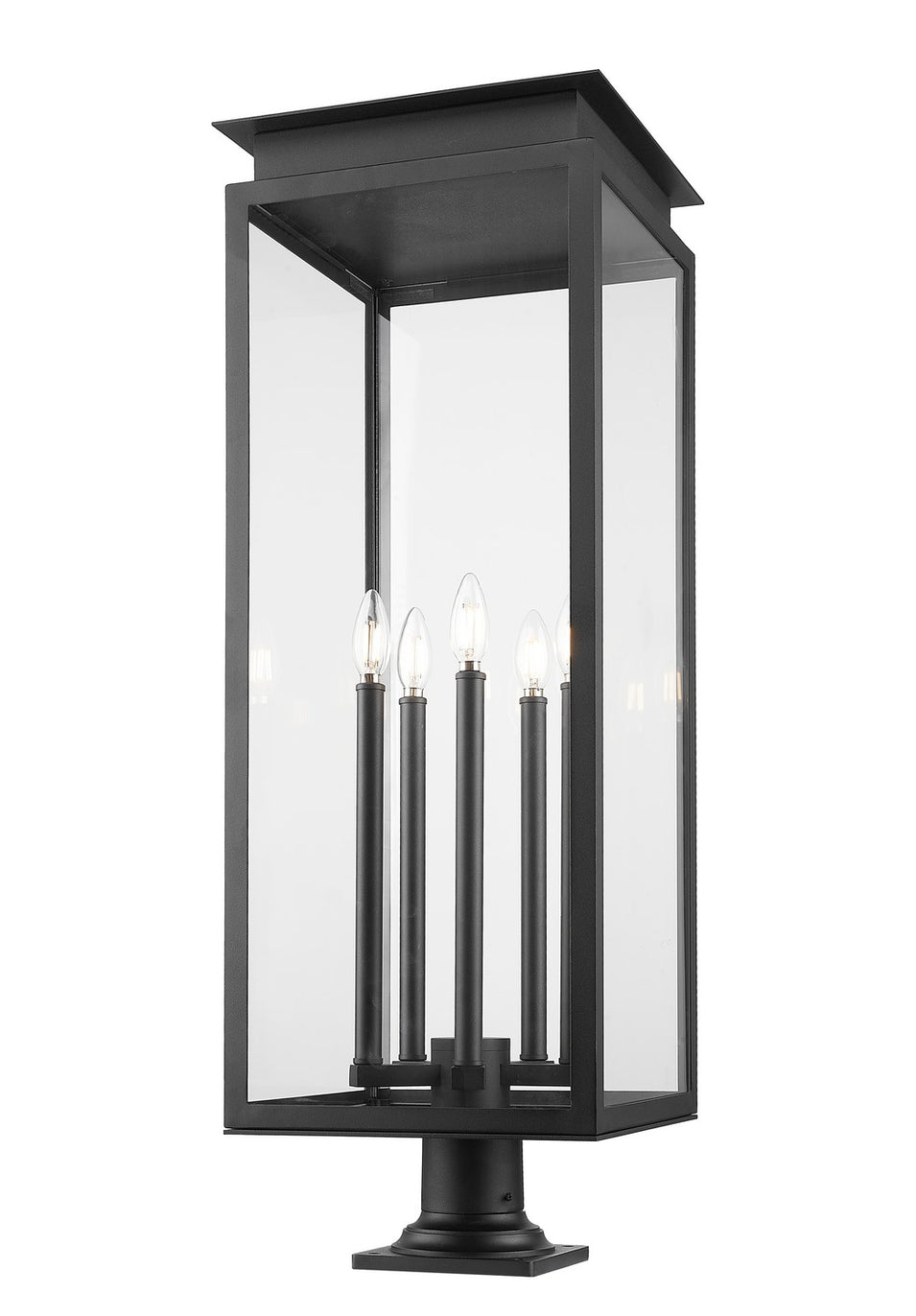 Z-Lite - 5018PHXLR-533PM-BK - Five Light Outdoor Pier Mounted Fixture - Nova - Black