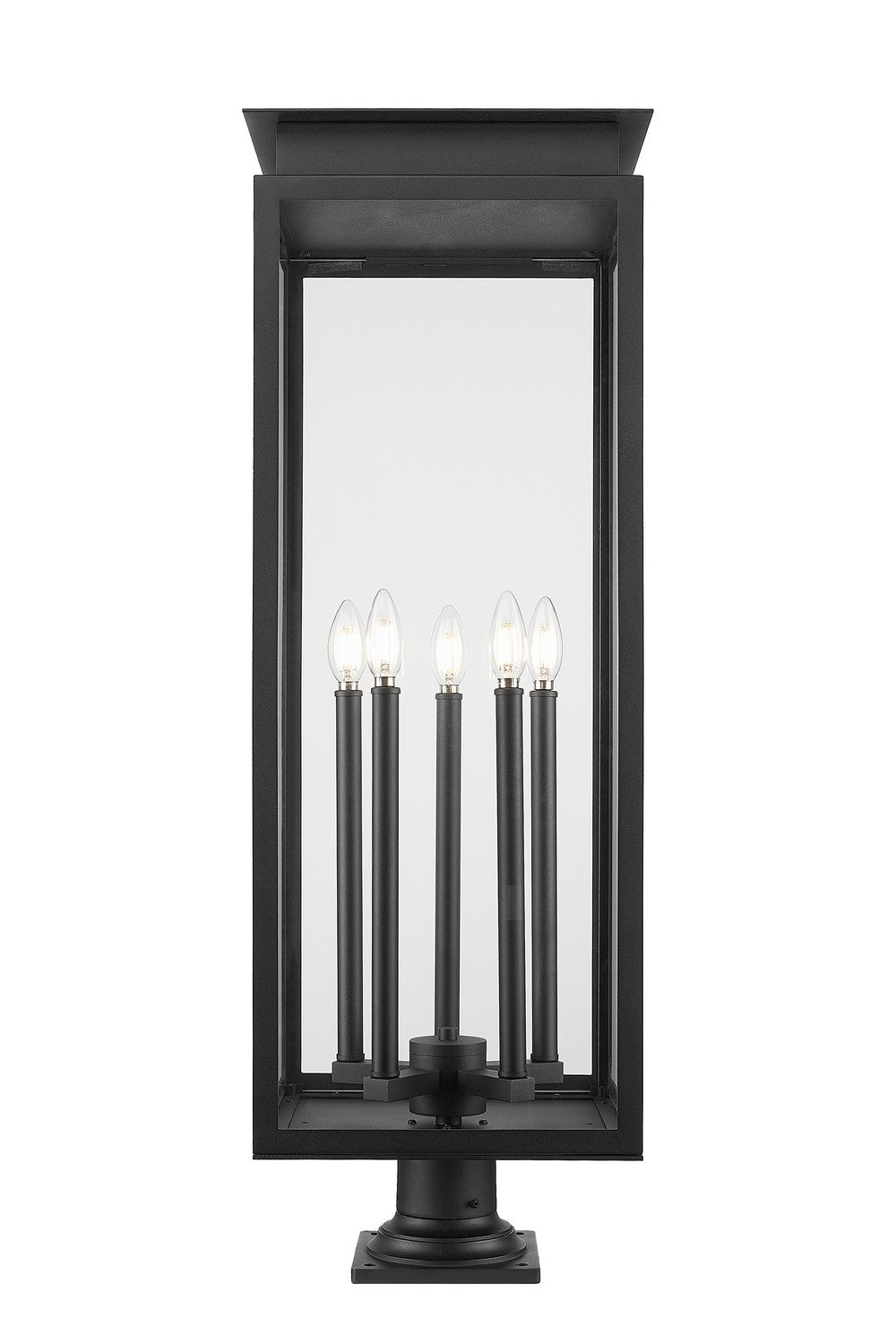 Z-Lite - 5018PHXLR-533PM-BK - Five Light Outdoor Pier Mounted Fixture - Nova - Black