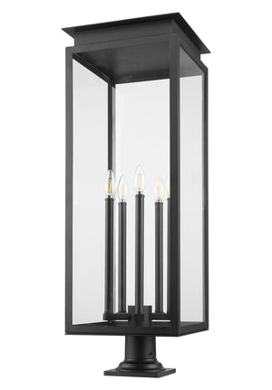 Z-Lite - 5018PHXLR-533PM-BK - Five Light Outdoor Pier Mounted Fixture - Nova - Black