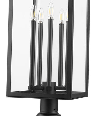 Z-Lite - 5018PHXLR-533PM-BK - Five Light Outdoor Pier Mounted Fixture - Nova - Black
