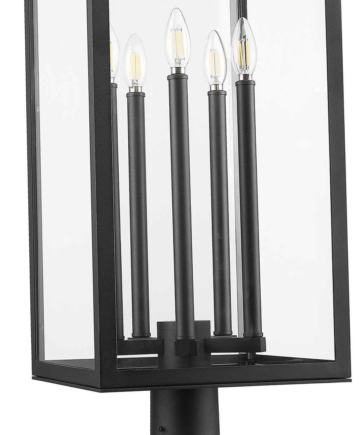 Z-Lite - 5018PHXLR-564P-BK - Five Light Outdoor Post Mounted Fixture - Nova - Black