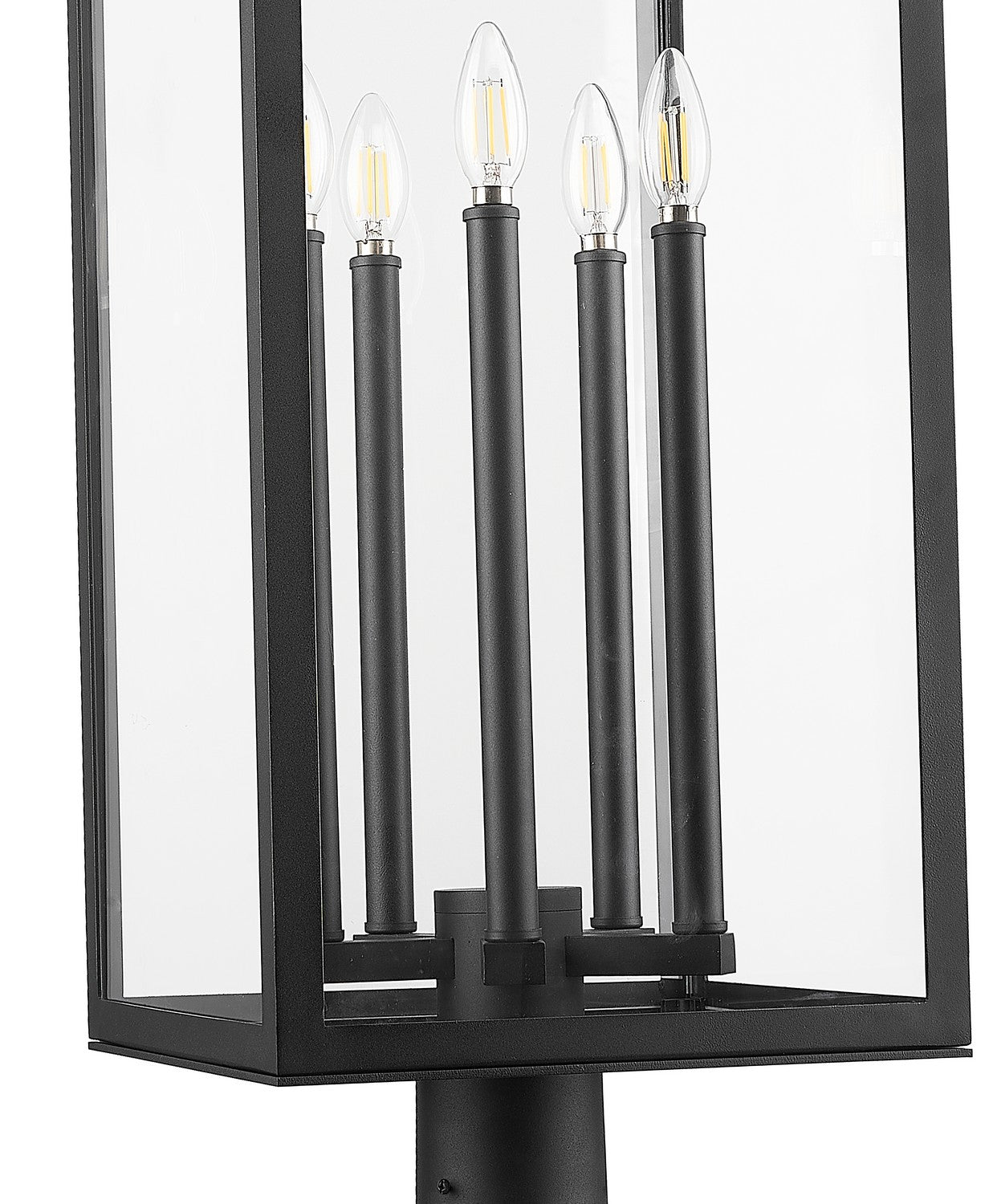 Z-Lite - 5018PHXLR-564P-BK - Five Light Outdoor Post Mounted Fixture - Nova - Black