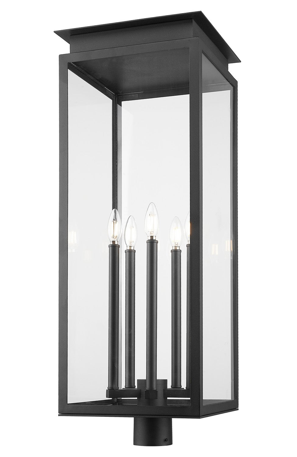 Z-Lite - 5018PHXLR-BK - Five Light Outdoor Post Mount Fixture - Nova - Black